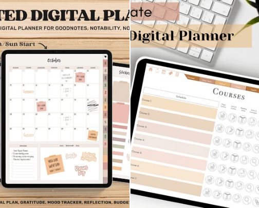 Digital products cover photo collage