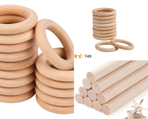 Macrame Wooden Supplies cover photo collage