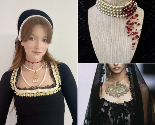 haute couture horror cover photo collage