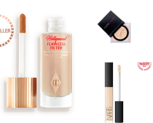 High end teen makeup needs cover photo collage