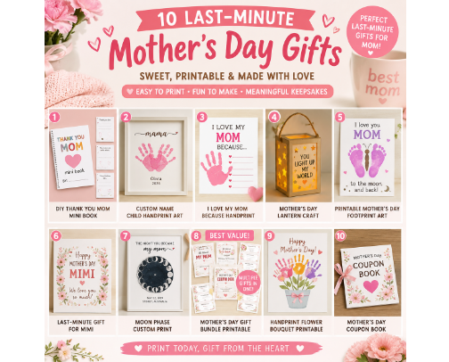 Last-Minute Mother’s Day Gifts Moms Will Actually Love cover photo collage