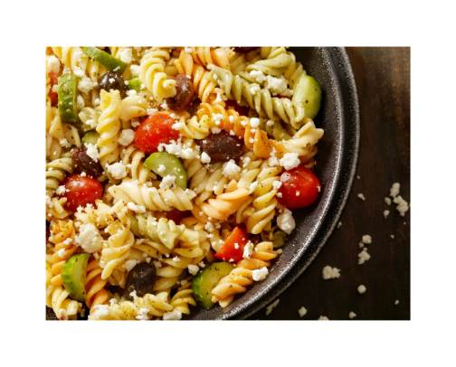 Tri Color Rotini Summer Pasta Sald cover photo collage