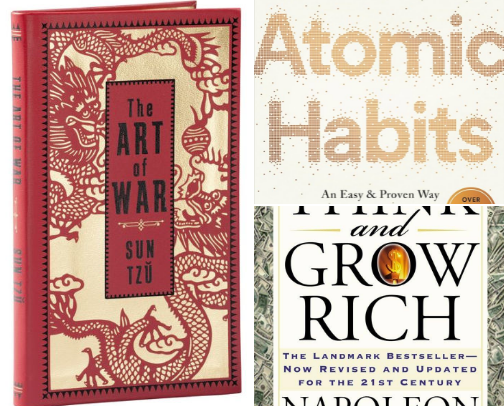 Blueprint For Success:  Must-Read Books cover photo collage