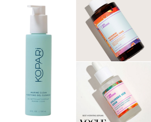 Shine Bright Like a Diamond Skincare cover photo collage