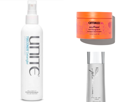 Fav hair products cover photo collage