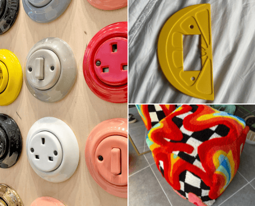 colorful accents cover photo collage