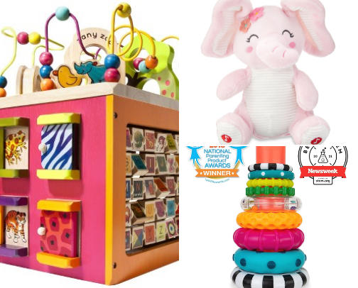 tried and true toys for 6-12 months cover photo collage
