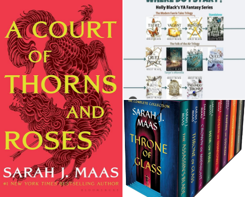 Romantasy Books cover photo collage