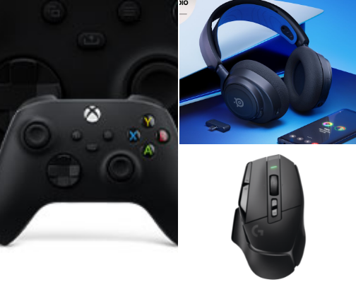 Gaming setup cover photo collage