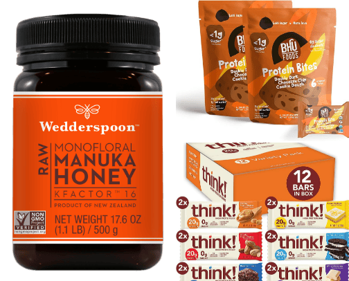 Healthy High Protein Low Sugar Snacks for anytime cover photo collage