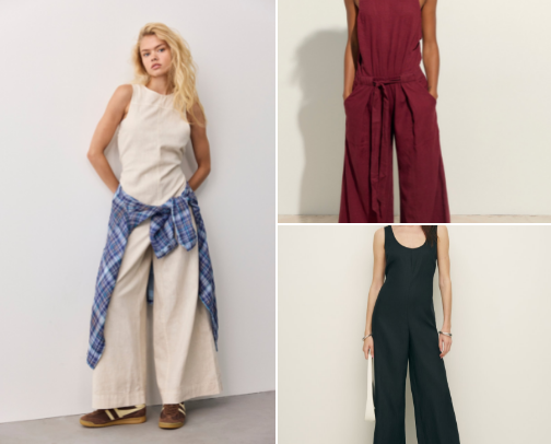 Effortless Wide-Leg Jumpsuits for Your Next Vacation cover photo collage