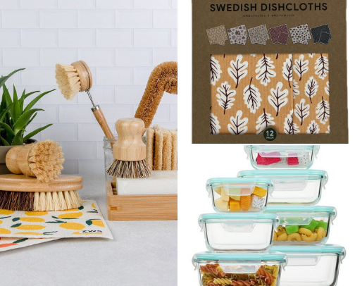 Things in my low tox low waste house cover photo collage