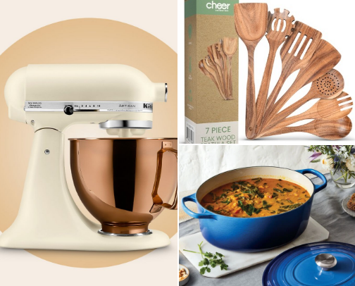 Essential products to make mouth watery dishes cover photo collage