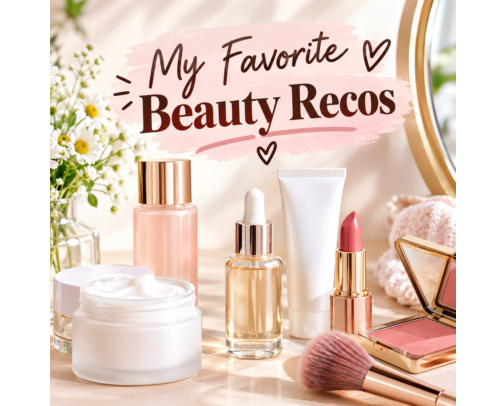 My favorite beauty recs cover photo collage