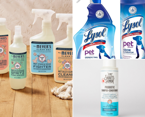 Cleaning Must-Haves When You're Outnumbered by Pets. cover photo collage