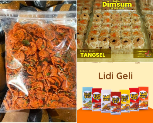 Makanan ringan cover photo collage