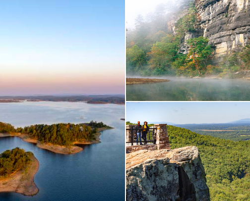 Exploring Arkansas: Less Stress, More Shenanigans cover photo collage