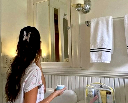 my mid-20s skincare routine for combination skin | essentials + extras cover photo collage