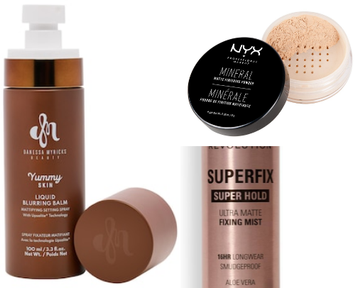 What you'll find in an oily girls makeup box🤏 cover photo collage