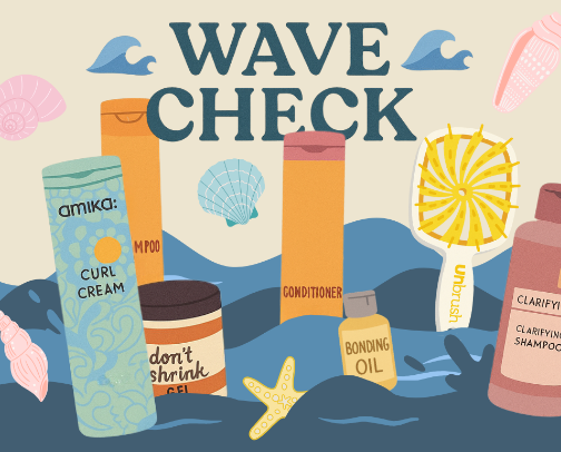 wave check 🌊👩🏼‍🦱 cover photo collage