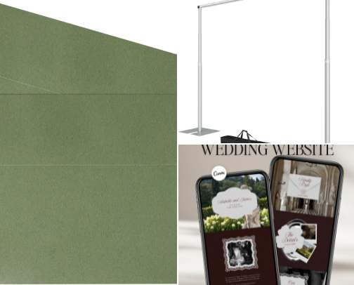 Wedding Items cover photo collage