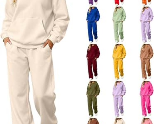 Women’s 2 piece sweatsuits cover photo collage