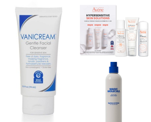 Budget friendly sensitive skincare cover photo collage