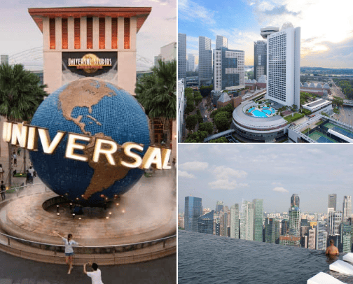 Singapore (budget v's luxury) cover photo collage