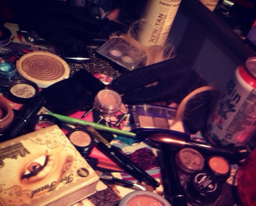 Makeup . cover photo collage