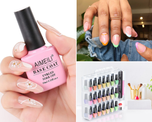 DIY Nails cover photo collage