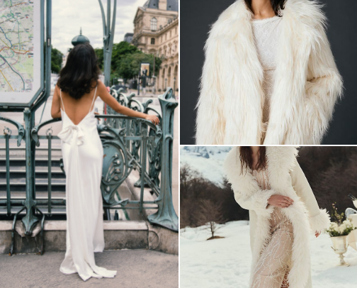 WINTER BRIDAL LOOKS ❄️ cover photo collage