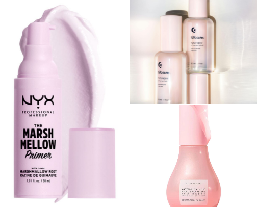 products for a victoria’s secret angel makeup look cover photo collage