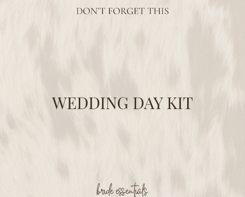 Bridal Emergency Kit 🆘 cover photo collage