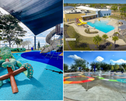 Kid-Friendly Sarasota: Parks, Splash Pads, Restaurants & Hotels cover photo collage