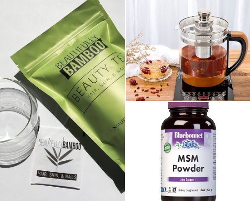 🍵 Hair Growth from Within (Teas, Supplements & Habits) cover photo collage