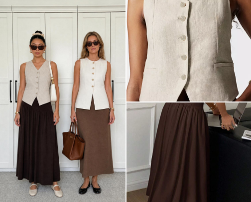 Summer Outfit Ideas: Brown + Cream cover photo collage