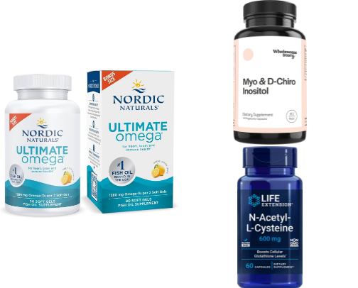 WOMENS VITAMINS & SUPPLEMENTS I take as a type 2 diabetic for hormone, ovulation, & insulin sensitivity cover photo collage