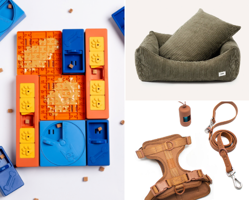 Dog products cover photo collage