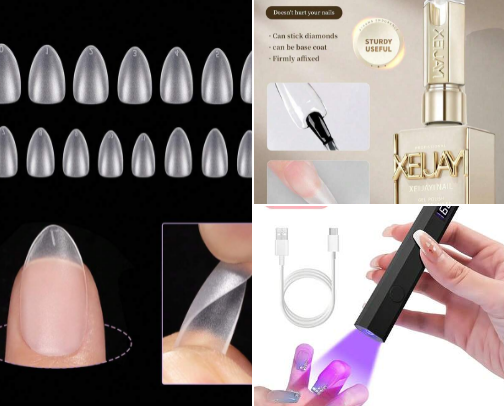 DIY nail essentials with Shein cover photo collage