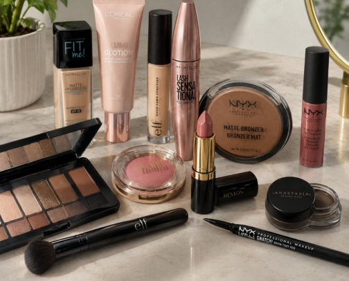Makeup finds that are less than $10 cover photo collage