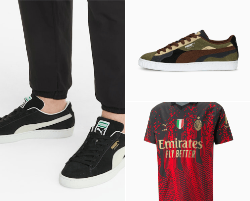 Clothing for Men Puma cover photo collage