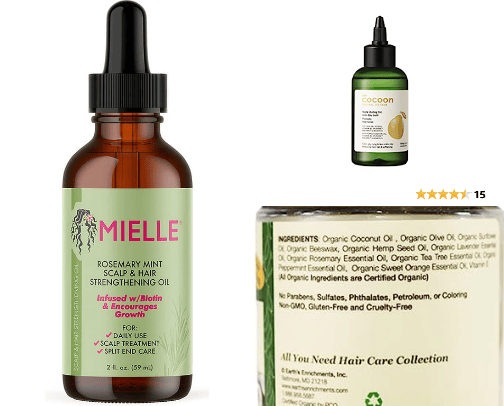 Healthy hair cover photo collage
