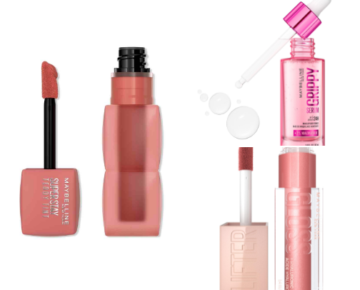 maybelline hall of fame products🏆💋 cover photo collage