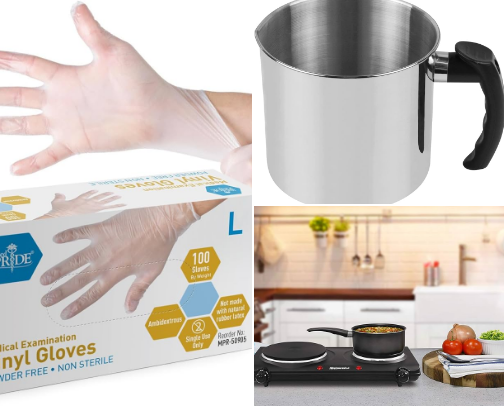 Soap & Candle Making Supplies cover photo collage
