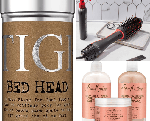 Hair products for curly hair 🤩 cover photo collage