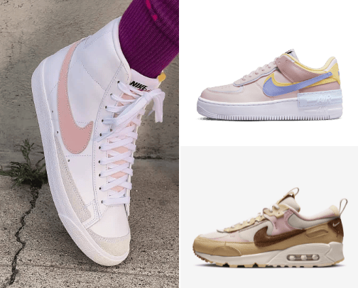 women's sneakers cover photo collage