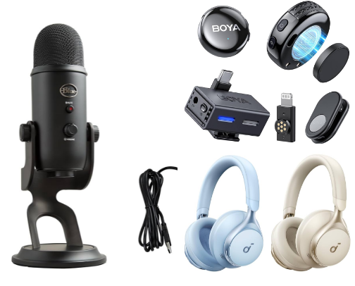 Vlogging and Youtube videos cover photo collage