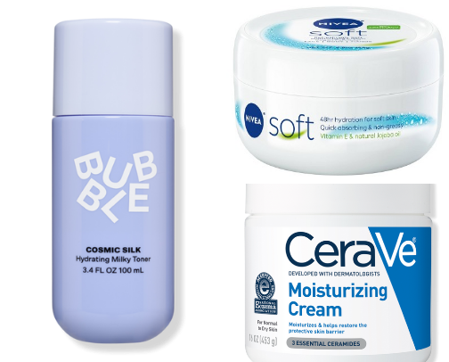 Skincare for sensitive and dry skin cover photo collage