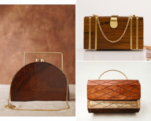 👜Wooden bags are In! Here’s why you need one...Wood, Style, and Sustainability! cover photo collage