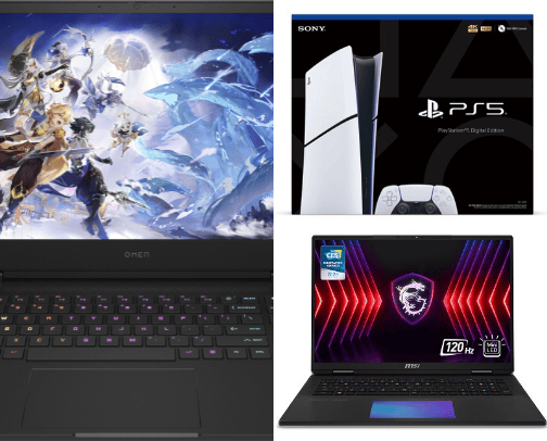 Gaming appliances and accessories for Casual and Pro gamers cover photo collage